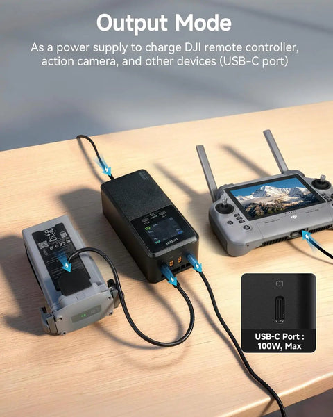 300W Parallel Charging Hub For Matrice 4D And 4TD Drones Ultra Fast Charge 3 Batteries In 1 Hour 30 Minutes Charging Setup