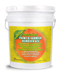 No Sweat Paint And Varnish Remover Gel Heavy Duty Formula Works Like A Charm To Strip Acrylic Latex Oil Based Paints Easy Scrape Orange Citrus Scent DIY Approved For Wood And Decks 5 Gallon container