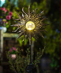 Outdoor Solar Garden Stake Lights Weatherproof Metal Pathway Lighting for Patio Yard Walkway Lawn Easy No Fuss Night Ambience