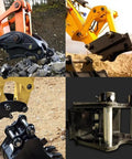Tough As Nails Quick Hitch For Mini Excavators 0.8 To 1.5 Ton With 90mm Span And 25mm Hole Diameter Easy Quick Change Coupler