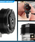 Brand New AC Compressor With Electric Clutch Direct Bolt Up Fitment For Subaru Forester 2011 To 2013 2.5 Liter Naturally Aspirated detailed view.