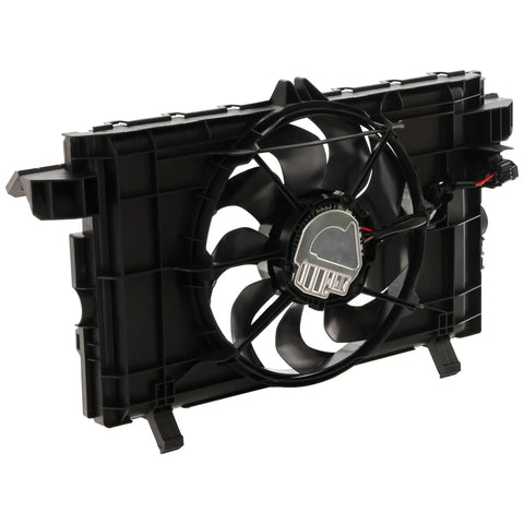 Direct Swap Cooling Fan Assembly For Tesla Model Y 2020 Through 2024 Radiator Fan Single Blade black plastic design for engine cooling