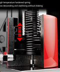 Heavy Duty Hydraulic Jack Kit With Manual Pump And Auto Retraction 10 Ton Lift Capacity 2 Inch Stroke Garage Ready For Workshop And Home Use Durable Lifting Cylinder For Cars Trucks And SUVs, close-up of hydraulic spring and mechanism