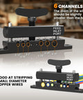 Adjustable And Portable Wire Stripper Machine For DIYers And Pros with 6 channels for small copper wires