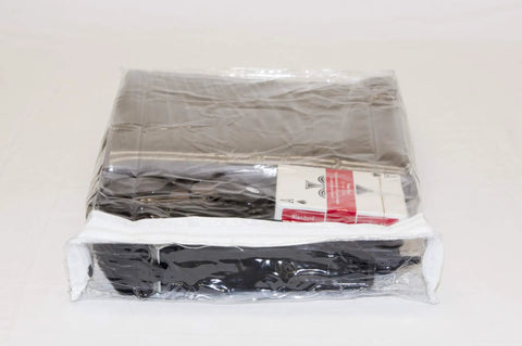 10 Pack Clear Vinyl Zippered Storage Bags With Display Pocket, 9 x 11 x 2 Inches, showing durable 4 gauge vinyl and white nylon zipper.