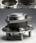 Front view of Front Wheel Bearing And Hub Assembly 2Pcs Fit For 2012 2019 Dodge Charger Challenger And 2012 2019 Chrysler 300 5 Lug Non ABS Drop In Ready Replacement Wheel Hub Kit For Front Axle.