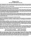 Chalkboard Paint For Walls In Black 1 Quart - usage instructions and safety guidelines printed on product label, 100 percent acrylic interior paint