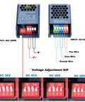 Dimmable 48V LED Driver Power Supply 200W Transformer Adapter wiring diagram for LED light bars and fixtures