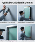 Installation steps for Heavy Duty Aluminum Drywall Access Panel 16 By 48 Inches No Sweat Install Paintable Wall Inspection Hatch.