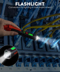 Dual Range Non Contact AC Voltage Tester With LCD Display And Buzzer Alarm, Detects 12V-1000V And 48V-1000V used in a panel