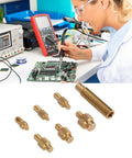 Heat Soldering Iron Tips Set for 3D Printing, 936 Universal Insert Tips M2 to M8 with threaded adapters and storage box.