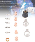 Pro Grade Plasma Cutter Consumables Kit With 48 Pieces IPT40 Electrodes Nozzles Cups And Standoff Guides for CUT 55DS