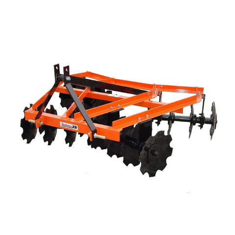 XB Angle Frame Disc Harrow 5ft with heavy duty frame and high carbon notched disc blades for farm field prep