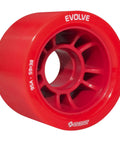 Evolve Roller Derby Wheel Set For Indoor Skating Red 95A High Performance Wheels with lightweight polycarbonate hub