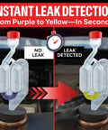 Combustion Leak and Head Gasket Test Kit With 8 Oz Leak Detection Fluid Over 100 Tests Includes Tester and Nozzle Made in USA Pro Grade