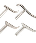 BMWOOD 4-piece stainless steel bowl-turning toolrest set with 1-inch stems for wood lathe