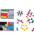 108 Atom Parts Inorganic And Organic Chemistry Molecular Model Kit For Teachers with plastic atoms and linkers shown