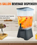 Durable 5 Gallon Drink Dispenser For Parties And Events With Easy Spigot on kitchen counter