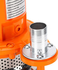 Backyard Workhorse Heavy Duty Submersible Sump Pump Moves 6000 Gph Flawlessly with stainless steel outlet connection detail.