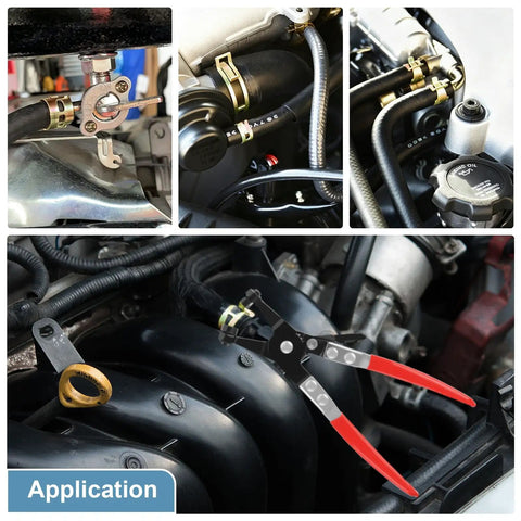 152 Piece Spring Band Hose Clamp Kit With Pliers for automotive hose fittings in engine bay application