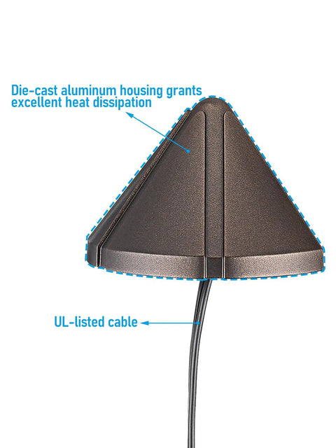 Low Voltage LED Deck Lights 5CCT 12-24V AC DC Triangle Stair Railing Light IP65 Aluminum Outdoor Landscape Step Lighting