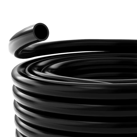 Ultra Flexible Three Eighths Inch Inside Diameter PVC Tubing One Hundred Feet Long Black For Ponds Fountains And Waterfalls Circulation
