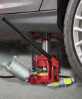 Big Red 20 Ton Low Profile Pneumatic Bottle Jack Heavy Duty Air Powered Hydraulic Lift For Trucks And Cars Aluminum Pump under vehicle