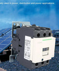 Workhorse Industrial AC Contactor LC1D40 220V 40A Three Pole 50 60Hz next to solar panels