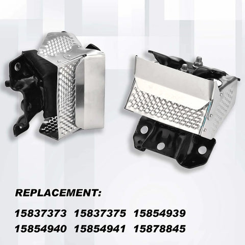 Two Piece Engine Motor Mount Kit With Heat Shield Right And Left Trans Mount Replacement For GM Trucks And SUVs 2007 2014