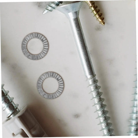 Industrial Locking Washers Featuring Double Wedge Interlocking Teeth Hella Secure Anti Vibration Grip For Automotive And Bike Repairs Locks Down Solid Heavy Duty Steel Construction