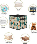 Premium Heavy Duty Foldable Storage Cubes With Reinforced Handles displaying various items like toys, clothes, and blankets.
