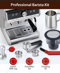 Professional Barista Kit including Home Barista Espresso Machine With Integrated Grinder And Auto Milk Frother for easy coffee prep.