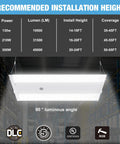 Bright As Day 210W LED Linear High Bay Shop Lights Four Pack With 31500LM 0 To 10V Dimmable 5000K Daylight installation guide