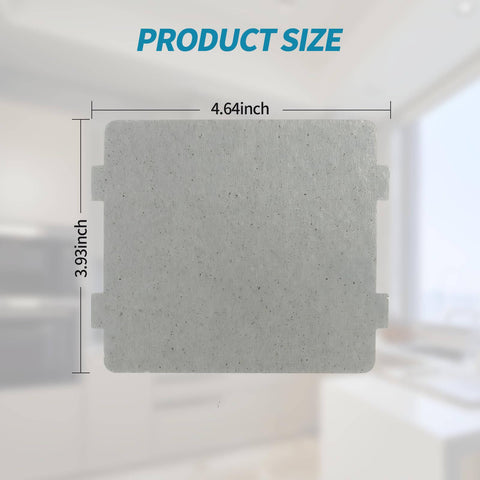 4 Pack Waveguide Covers For Microwave Replacement Universal Mica Sheets Cut To Fit, product size 4.64 x 3.93 inches