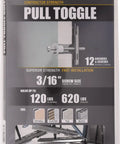 Self Drilling Pull Toggle Anchors Three Sixteenth Inch White 12 Pack With Wide Two Inch Grip Range For Hollow Walls Easy Install And Secure Mounting For Frames Shelves And Lightweight Fixtures, 3/16 in pull toggle anchors pack