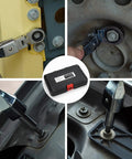 Flex Head Ratchet Wrench Set 20 Piece With 72-Tooth Ratchet And 180 Degree Flex Head Includes 8mm To 19mm Wrenches in use