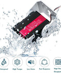 Beefy 150Kg Servo Motor 12V High Torque Steel Gear Digital Steering Servo in water with torque and heat icons displayed.