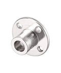 6mm Inner Diameter Rigid Flange Shaft Coupler For Motors And DIY Projects 10mm Outer Diameter Shaft Connector 12mm Length High Quality Motor Guide Coupling 4 Pack, silver metal