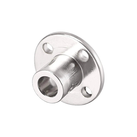 6mm Inner Diameter Rigid Flange Shaft Coupler For Motors And DIY Projects 10mm Outer Diameter Shaft Connector 12mm Length High Quality Motor Guide Coupling 4 Pack, silver metal