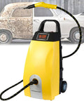 Heavy Duty 3000W Commercial Steam Cleaner With High Temp Jet For Kitchen Grease And Car Upholstery, yellow with hose, portable design.