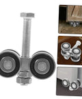 Stainless Steel Double Bearing Sliding Door Caster Wheel Kit For Ultra Smooth Rolling, Heavy Duty Track Roller Pulley With High Load Capacity