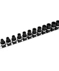Tough 12 Piece Three Eighths Inch Drive Metric Swivel Impact Socket Set With Holder For Heavy Duty Auto Repairs, Six Point Sockets