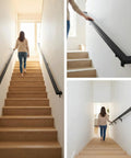 Step Up Your Game With This Four Foot Aluminum Handrail Kit For Indoor And Outdoor Stairs Featuring Hella Tough Matte Black Finish.