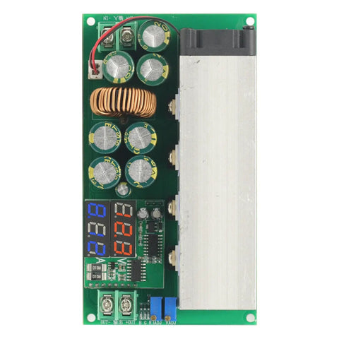 Heavy Duty 600W Adjustable Buck Converter Module From 12V To 80V Down To Two Point Five Volt With 20A Output And LED Display