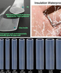 Premium Dual Wall Heat Shrink Tubing With Inner Adhesive Glue Layer For Waterproof Marine Cable Sleeve Shield 3 To 1 Rapid Shrink Profile shown in multiple sizes.