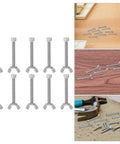 Stainless Steel Butterfly Nuts With Screws Set, 10 Pairs, Corrosion-Resistant Machine Fasteners Kit For Equipment And Machinery, Silver Color