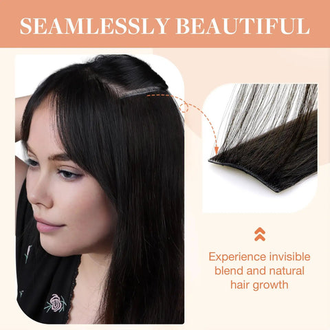 Flawless Buttery Smooth Human Hair Clip In Extensions Set With Invisi Edge Pu Clips For A Seamless Natural Blend That Hits Different Every Day And Delivers A Total Slay Vibe Year Round