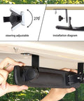 Universal Golf Cart Mirrors With Folding Side Mirrors And Rear View Mirror for Most Carts including installation process.