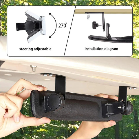 Universal Golf Cart Mirrors With Folding Side Mirrors And Rear View Mirror for Most Carts including installation process.