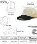 Womens Fashion Golf Trucker Hat With Adjustable Buckle Cool Sun Shield Cap size chart and mesh design